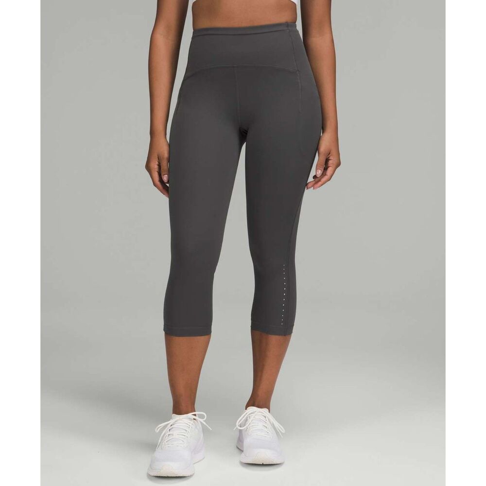 Lululemon Swift Speed High-Rise Crop 21" Graphite Grey Size 6
